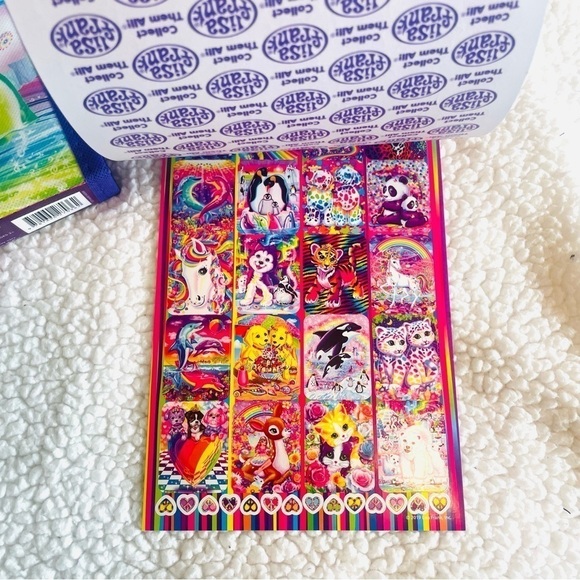 NWT Lisa Frank Coloring & Activity Set with Fold Out Storage Case + 600 Stickers - Picture 11 of 16